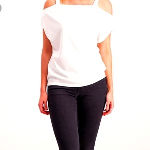 Larry Levine Cold Shoulder Top